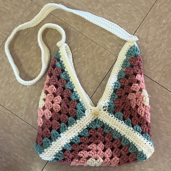 Handbags - Handmade Granny Square Crochet Bag